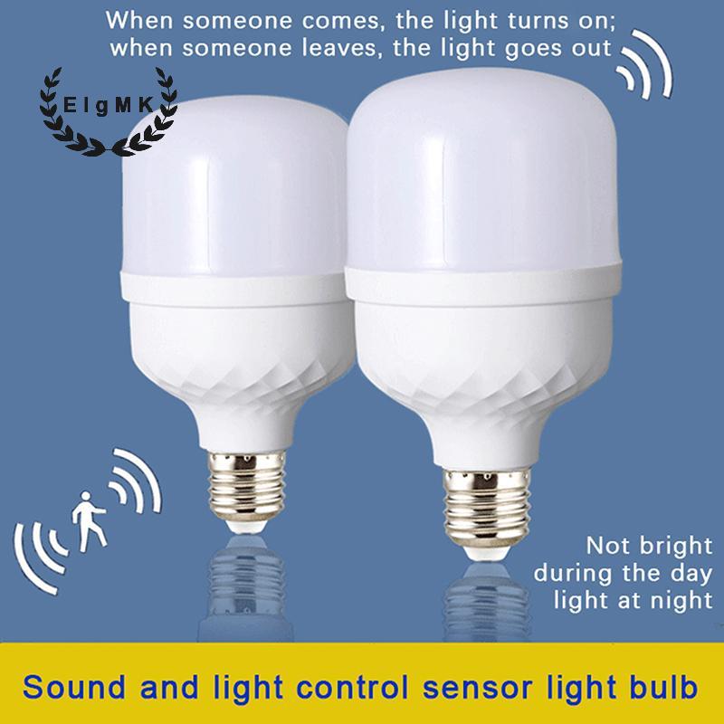 [ElgMK] Bóng đèn LED cảm biến thông minh, tự động BẬT/TẮT, cảm biến chuyển động, điều khiển bằng giọng nói, tiết kiệm điện 220V [MỚI]