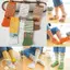 Tất năm ngón TOPTOOLCX, Tất ống dài hấp thụ mồ hôi tốt cho sức khỏe, Tất Cotton trẻ em