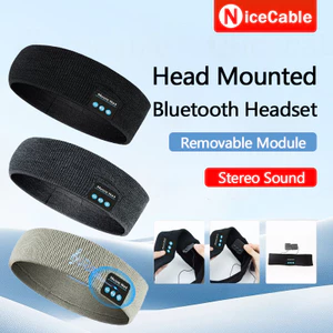 Tai nghe Bluetooth gắn đầu Tai nghe âm thanh nổi Tai kép Tuổi thọ pin dài Mô-đun có thể tháo rời chống nước Mũ âm nhạc Tai nghe Bluetooth thể thao