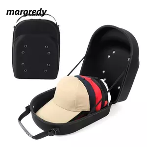 Túi du lịch mũ MARGREDY, Vỏ cứng có thể điều chỉnh Dây đeo vai Mũ bóng chày, Tay cầm màu đen Mũ mang theo thể thao