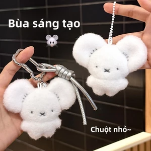 Sáng Tạo Dễ Thương Nhỏ Chuột Trắng Búp Bê Mặt Dây Chuyền Búp Bê Cô Gái Búp Bê Mặt Dây Chuyền Phù Hợp Với Mặt Dây Chuyền Nhỏ Bạn Gái Quà Tặng