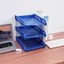 Khay đựng tập tin ba tầng Giá để dữ liệu Tập tin Máy tính để bàn Giá đỡ tập tin dọc a4 Hộp lưu trữ tập tin Giá đỡ tập tin DSJ6