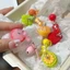 Mini 3D Trái Cây Móc Khóa Với Chuông Ngôi Sao Hạt Nhựa Dễ Thương Quyến Rũ Cho Ba Lô Ví Túi Trang Trí Thực Phẩm Đáng Yêu Vòng Chìa Khóa Cho Bé Gái Nữ Phụ Kiện Hàng Ngày