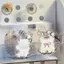 CANAMEK Hoạt Hình Nhỏ Acrylic Kẹp Chất Liệu PP Túi Phẳng Stiy Note Bộ Giá Đỡ Cho Văn Phòng Trường Học Trẻ Em Phụ Kiện Bàn Làm Việc Dễ Thương CSF