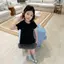 Đầm nhung gạc ngọt ngào phong cách Hàn Quốc Mùa hè Phong cách mới Thời trang phong cách trung dài