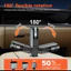 Bộ sạc xe Mini siêu mỏng 3 trong 1 72W siêu nhanh với cáp mở rộng 80cm Type C 180° Bộ sạc xe hơi xoay có thể gập lại