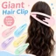 2 Chiếc Quá Khổ Tóc Phẳng Barrette Cực Lớn Kẹp Tóc Dài Chụp Kẹp Thiết Kế Dành Cho Nữ Phụ Kiện Tóc Sử Dụng