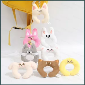 YT4 Đi Lạc Trẻ Em SKZOO Mini Cổ Chữ U Gối Sang Trọng Móc Khóa Động Vật Dễ Thương Túi Búp Bê Quyến Rũ