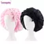 BORAGETE Silk Nightcap, Satin Có Mũ Ngủ Đầu, Mũ Chăm Sóc Tóc Băng Đô Rộng Turban Bonnet Beanie Nữ Trẻ Em