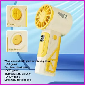 Quạt cầm tay di động Thiết kế cơ khí Quạt gió mạnh với tốc độ có thể điều chỉnh Quạt di động tốc độ cao cho du lịch lyuvn