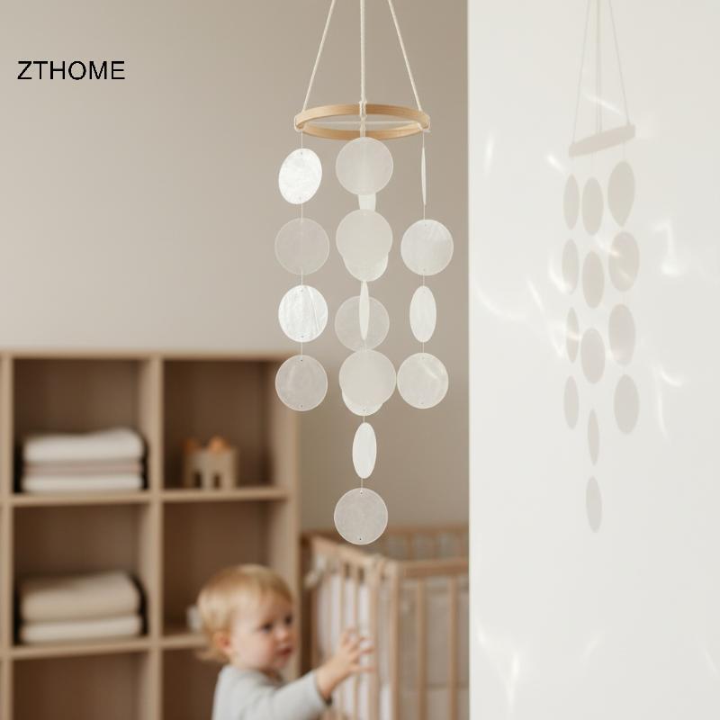 ZTHOME Bohemian Treo Mặt Trăng Chuông Gió Với Chi Tiết Âm Thanh Làm Dịu Cho Phòng Ngủ Trang Trí Phòng Khách HOT