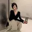 Pure Desire Kem chống nắng lụa băng phong cách Hàn Quốc Mùa hè Áo len Cardigan cổ chữ V phong cách mới dành cho nữ Hot Girl Màu đen Tính khí dài tay