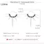 LUImo 1 Đôi Bông Tai Thiết Kế Trái Tim Gai Phong Cách Gothic Retro, Bông Tai Hình Trái Tim Có Gai, Bông Tai Trung Lập Quà Tặng Tiệc Ngày Lễ SBS