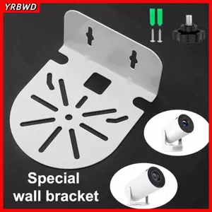 Giá đỡ máy ảnh YRBWD, Giá đỡ máy chiếu bằng kim loại bền, Giá đỡ vòm giám sát chắc chắn không cần đinh cho máy chiếu Mini HY 300Pro / 260 / 320 trong nhà và ngoài trời