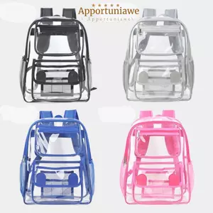 Ba lô trong suốt IAPPORTUNIA, Ba lô du lịch chống thấm nước, Túi đi học sinh PVC dung tích lớn