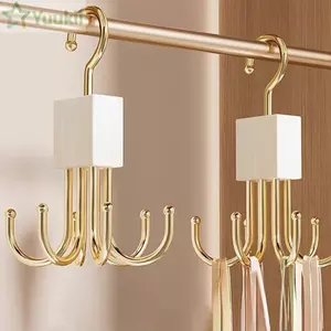 Móc treo móc xoay YUUKII, 360 di động đa chức năng°Móc xoay, Giá lưu trữ bằng thép không gỉ tiết kiệm không gian Dụng cụ sắp xếp lưu trữ tại nhà