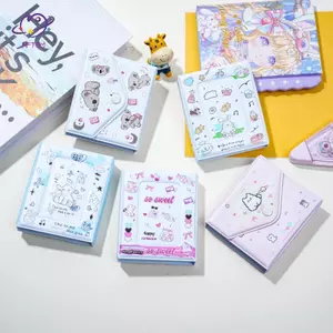 HFTOY Phim Hoạt Hình Album 3 Inch Ảnh Bưu Thiếp 36 Nhà Thơ Thẻ Album Mini Kpop Thần Tượng Hình Bộ Sưu Tập Album Thẻ Tên Hộp Đựng ~