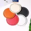 MAKY Túi Dệt Kim Đáy Tròn Túi Da PU Đáy Handmade Đáy Có Lỗ DIY Móc Túi Đáy Phụ Kiện VN