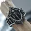 AqToCna Retro Cá Tính Cổ Màu Bạc Rỗng Cứu Trợ Thái Nhẫn Dành Cho Nữ Halloween Thời Trang Gothic Trang Sức AqToCna