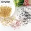 GETVOW 100 Chiếc Chân Kim Loại, Kim Loại Nhiều Màu Bầu Pin, Đa Năng DIY Dụng Cụ May Đan Bút Đánh Dấu