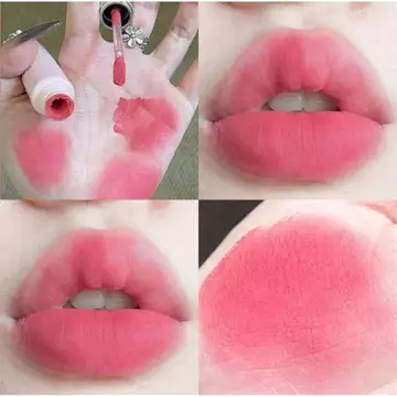 son bóng lì lâu trôi son bóng Owenjames Nhỏ Màu Hồng Phần Môi Men Mềm Mại Màu Hồng Son Môi Vàng Làm Trắng Da Hoa Hồng Màu Nhung Hàn Quốc Môi Bùn Mờ