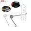 ECK 10 Chiếc Thép Không Gỉ Nén Lò Xo Trái Cây Nhánh Kéo Tròn Hình Chữ V Làm Vườn Mùa Xuân Kéo Phụ Kiện Dụng Cụ HOT