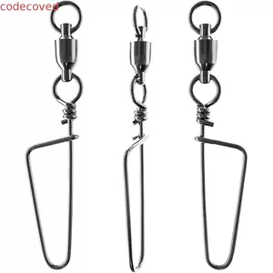 MCODECOVED Câu Cá Xoay Cường Độ Cao Bền Phụ Kiện Câu Cá Thép Không Gỉ Dây Câu Đầu Nối Chống Ăn Mòn Coastlock Snap