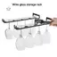 Maybest Giá đỡ thân cây treo tường Cốc sắt chất lượng cao Treo thanh thủy tinh Ra {VN}
