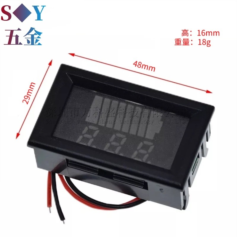 12V-72V Xe Điện Pin Đồng Hồ Đo Công Suất Màn Hình Hiển Thị Kỹ Thuật Số Pin Lithium Xe Vol