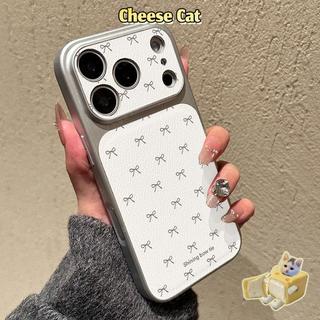 Ốp lưng bảo vệ toàn màn hình nơ iPhone cho iPhone 15 13 12 11 14 Plus 16 17 Pro Max XR Xs Max