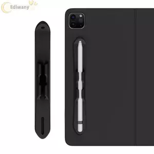 Khe cắm bút cảm ứng máy tính bảng EDIWANY, Giá đỡ bút chì linh hoạt tự dính, Kẹp bút silicon chống mất đa chức năng cho bút chì thế hệ 1 / 2