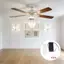 Điều khiển từ xa quạt 6 tốc độ phổ thông exhila với chức năng gắn tường và hẹn giờ