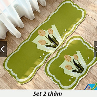 Thảm Bếp Cao Cấp, Thảm Lau Chân Nhà Bếp Siêu Thấm Nước, Chống Trượt