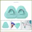 Bộ Miếng Dán Mái Chèo Bảng Miếng Dán 4 Miếng Inox Chống Thấm Nước Tam Giác Ca nô Sửa Chữa Bộ Miếng Dán Chữ D Cho Thuyền Kayak Canoe kouvn