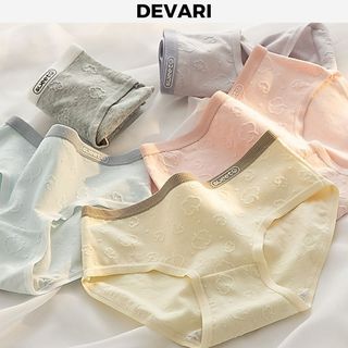 Quần lót nữ cotton cao cấp dày dặn thấm hút tốt  thoáng khí đáy lót kháng khuẩn khử mùi DEVARI LY01