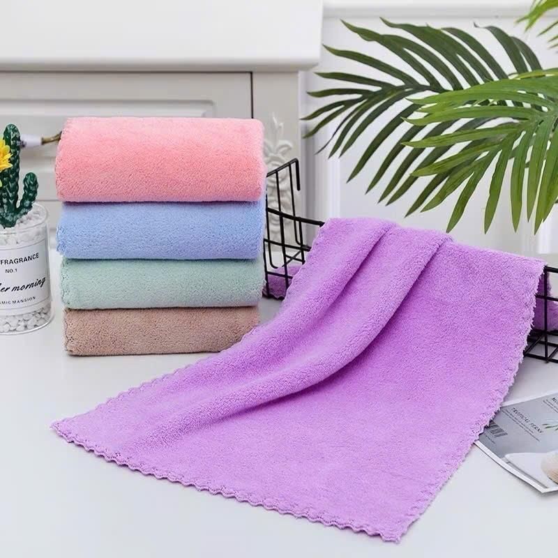 Combo 10 Khăn Cotton Siêu Mềm Kích thước 30x50cm Loại đẹp Nhà Tắm