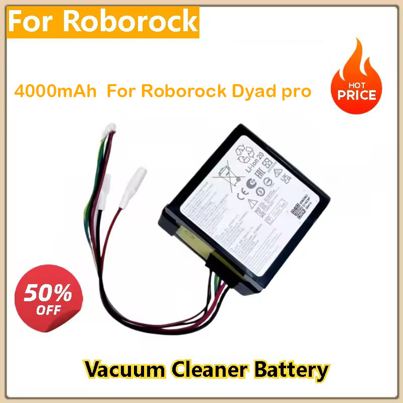 Pin thay thế 4000mAh cho máy hút bụi Roborock Dyad pro Chất lượng cao