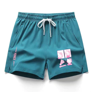 Túi dây kéo YY quần short thể thao ba điểm 3D 3D in 3D khô nhanh cộng với kích thước cầu lông nam và nữ quần short chạy bộ thể dục