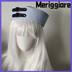 Mũ thủy thủ khóa da MERIGGIARE, Mũ đội trưởng ngọt ngào đa năng màu đen Y2K, Dây chuyền Unisex PU Vintage Beret Hình ảnh bên bờ biển