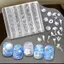 Cod 1 PCS 3D lily hoa sao biển Acrylic móng tay khuôn tự làm móng tay Silicone móng tay nghệ thuật trang trí khuôn