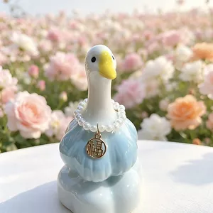 Jingdezhen Gốm Tỏi Vịt Biến Đồ Trang Trí Vịt Dễ Thương Xoay 360 Hoạt Hình Gửi Đồng Nghiệp Bạn Gái Giải Nén Quà Tặng 26.3.22