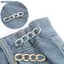 Bluelover Quần Áo Nữ Thổ Cẩm Dây Xích Mịn Thổ Cẩm Cho Nữ Ve Áo Pin Thắt Lưng Pin Thắt Lưng Bule DIY Quần Áo Phụ Kiện Mới