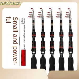 Cần câu di động, đúc 1.0M-2. Cần câu bằng kính thiên văn, Cần câu thu hút sợi carbon ngắn Thiết bị câu cá du lịch
