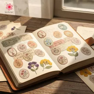 MJnmc Các Loại Hoa Stiers Bộ Nhật Ký Dự Án DIY Thêu Sò Album Ảnh Và Đồ Dùng Học Tập Mới
