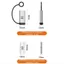 Bộ chuyển đổi FEDAOG Type C, Bộ chuyển đổi USB C 20Gbps 8K, Vòng silicon hợp kim nhôm hai mặt bền bỉ Đầu nối USB C