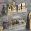 Hộp đựng mỹ phẩm treo tường Ra Không cần lỗ Kệ treo tường góc nhựa Phụ kiện phòng tắm VN