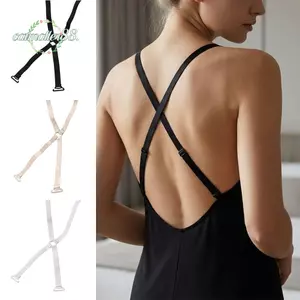 Dây đeo áo ngực CATMALLER88, Dây đeo vai lưng vòng chữ O chống trượt, Dây đeo chéo có thể điều chỉnh đàn hồi mỏng Dây đeo áo ngực vô hình Phụ kiện đồ lót