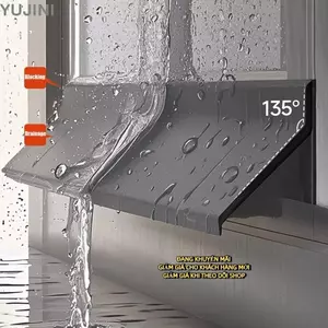 Thanh chặn nước cửa sổ YUJINI, chức năng niêm phong Vách ngăn chống nước cạnh cửa sổ, Cao su chống thấm nước không thấm nước, Cài đặt cửa sổ chắn nước dòng chảy ngược nước