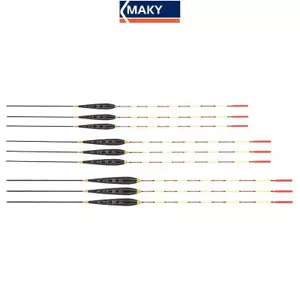 MAKY Câu Cá Phao Gỗ Huỳnh Quang Độ Nhạy Cao Bobber Dạ Quang Phao Đánh Dấu Đậm Câu Cá Phao Phụ Kiện Câu Cá VN