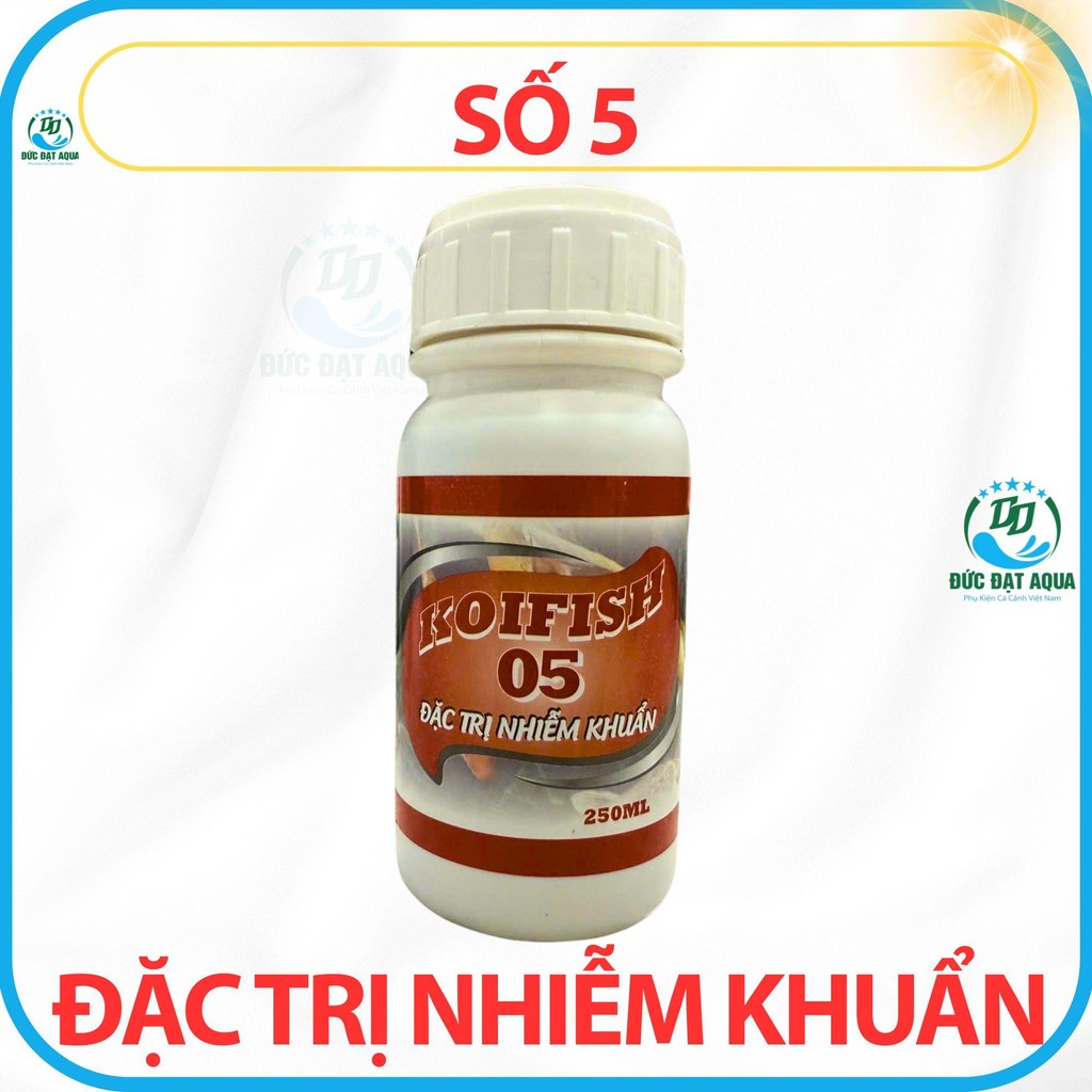 koi fish 01-02-03-04-05-koifish pro 250ml nấm mang, nấm trắng, trùng mỏ leo, rúc góc cá koi, cá cảnh 2